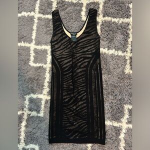 Black/nude BEBE dress
